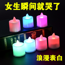 Christmas Seven Colorful Candles LED Small Night Light Courtday White Romantic Birthday Festive Electronic Props Christmas Gifts