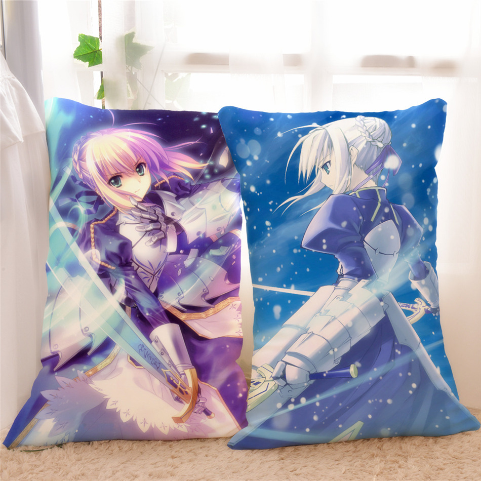 亚瑟王saber抱枕 fate吾王长靠枕套靠垫毛绒