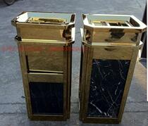 Factory direct trash bin seat floor fruit box against wall seat floor marble ash bucket hotel lobby trash can