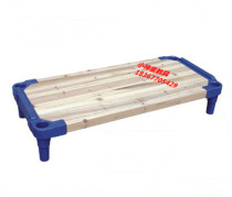 Manufacturer special price kindergarten special toddler bed baby bed laminated plastic wood plate bed with single bed and bed in midday bed