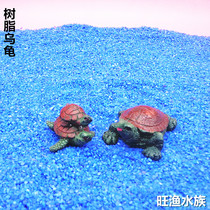 Turtle Frog White Crane Fairy Crane Mountain Tantop Crane Small Chicken Turtle Water Suction False Mountain Bonsai Fish Tank Building Decoration Pendulum