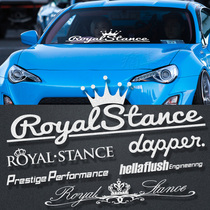 Car personality JDM stickers iacro trend hf car stickers hellalush front gear stickers glass stickers decorative stickers