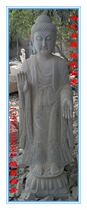 Bluestone stone sculpture Buddha statue Shakyamuni Buddha Antique stone sculpture Quyang stone sculpture White marble stone sculpture