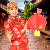 Spring Festival Dance Lantern Props Advertising Japanese Lantern Winter Melon Red Lantern Hanging Decoration Outdoor Waterproof Red Lantern