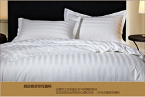 Beijing factory produces 100% cotton hotel guest room sheets satin sheets High density three centimeters satin sheets