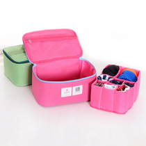 Double card inner grid thick waterproof travel storage bag finishing bag cosmetic bag underwear storage bag washing bag