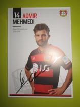 15 16 Official card autographed by Muhammadi of Bayer Leverkusen Germany