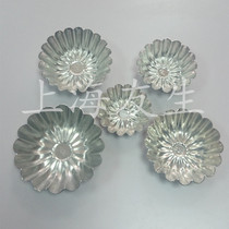 Clear Barn Thickened Aluminum aluminium holder Chrysanthemum Egg-type flat-bottomed breface baking mold 10 only loaded