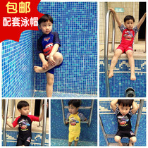 New Mckun Cartoon Children Conjoined Swimsuit Boy Boy Boy Baby Spa Swimsuit Car Total Mobilisation