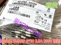 021502 5MXEP 5*20 2 5A 250V slow-breaking delay ceramic fuse tube with lead Lite
