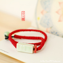 Ceramic 1987 Jingdezhen hand-sewn Fangxi ceramic bracelet jewelry exquisite girl gift