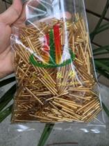 Glass long bead tube 2 5 * 30mm silver core golden tube bead tassel accessories high brightness bead tube DIY accessories