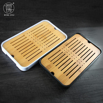 Ming casting simple bamboo tea tray creative dry bubble table melamine storage water Tea Sea large tray tea table mini home