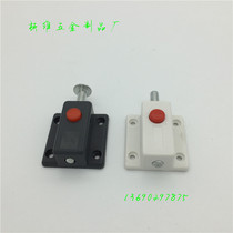 Plastic automatic button bolt furniture Ming-bolt wooden door-door latch spring door bolt furniture with hardware