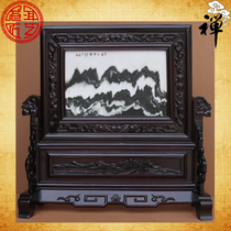 Natural marble painting Pale Mountain God Rhyme boutique home office desk screen-screen boutique collection