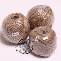 DIY hemp rope manual) hemp rope) photo wall) natural fine hemp rope jute 1-3mm120 meters 60 meters