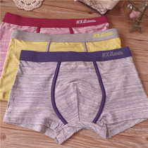 Fashion Comeback Gradient Stripes Comfort Soft Breathable Modell Cotton Quality Sports Business Men Flat Corner Briefs