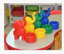 Elephant Throwing Ring Childrens Elephant Plastic Ring Parent-child Interactive Toy Accidental Risk Pearl Glazed Piggy Ba