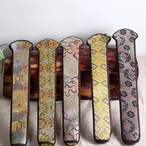 Full wind hot pins 7 inches 8 inches 9:5 inch fan style handmade embroidery genuine silk brocade with a folding fan bag
