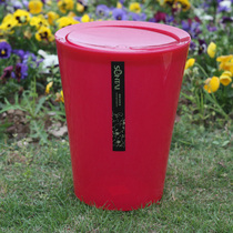 PP Plastic Han Mini Trash Waste Can Cover Waste Basket