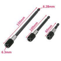 Strong magnetic 6 35 Outer hexagonal conversion inner hexagonal pneumatic electric screw batch headgear cylinder quick lengthening rod extension rod