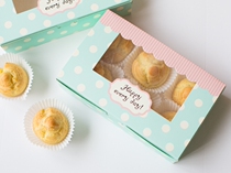 Wave Points 6 Grain 63-80g New Year Cake Box Snowy Maiden Box Cake Box Cookie Box Egg Tart Box Puff Box
