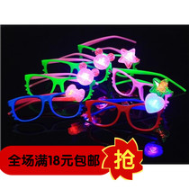 2020 New Christmas Cartoon Luminous Spectacle Santa Christmas Tree Glasses Creative Children Small Gifts