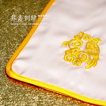 Non-Su Wanzi original design Magpie Bridge Xiang Su embroidered silk handkerchief couple letter wedding gifts