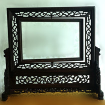 Hand-embroidered double-sided embroidered cross frame table screen outer frame empty shelf-can be photo-frame authentic chicken winged wood gift custom-made