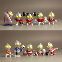 Altman salted egg little Superman genuine bulk toy sports Q version doll decoration cake decoration hand model