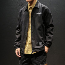 Hong Kong fashion brand jacket male Yu Wenle large size Japanese retro loose lapel jacket Hong Kong style mens clothing