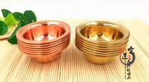 7cm Copper Leather Water Supply Bowl Net Water Glass Holy Water Glass Seven for cup Tibetan Buddhism 1 set of 7 red brass brass