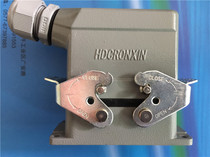 Rectangular Plug Heavy Duty Connector 10 Core 16A 500V Hot Runner Plug HDC-HE-010-M F