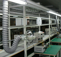 Direct selling assembly line solder smoking hood smoke exhaust Bell pvc telescopic smoking pipe smoke pipe manufacturers