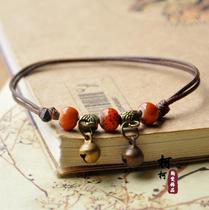 National style jewelry ceramic jewelry bracelet hand-woven anklet adjustable size retro style