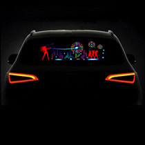 Car music rhythm light LED decorative light Rear window windshield sound sensor light Atmosphere light DJ flash light