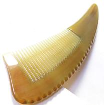 Natural white water horn comb Horn tip full tooth fine tooth comb