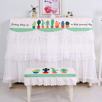 Factory direct printing lace cartoon printing piano cover Piano full cover dust cover Princess animation half cover