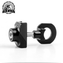 Folding bicycle zipper aluminum alloy CNC chain adjuster for 7mm wall thickness fishtail