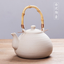 white mud pot health teapot tea utensils tea making electric ceramic stove kettle sand pot charcoal stove electric kettle electric ceramic pot