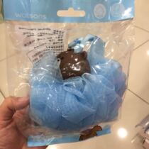 Line Brown bear bath ball bathing cartoon glue head Watsons Connie Rabbit Soft blue pink clean foaming and more