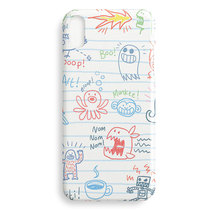 Cute hand painted illustrations Apple XS Max iphone XR 6 7 8 plus frosted phone shell