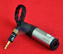 Single crystal copper 3 5 male-6 35 female adapter wire conversion headphone cable 7N frozen OCC fever audio cable