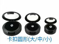 Round diamond box transparent plastic nude box round display ring gemstone box with zipper pack