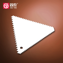 Triangular toothed plastic scraper Gutai baking utensils baking tools