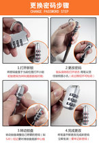 Password lock padlock waterproof rust-proof suitcase locker schoolbag gym Home Mini small lock