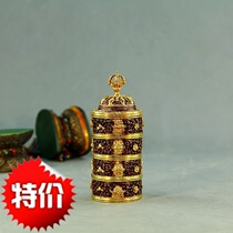 Exclusive custom Nepal pure handmade copper gilt rice box Rice Pot 6 5cm