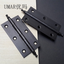 Eurostyle full bronze antique black hinge windows hinge Classical furniture cabinet door small hinge 3 inch American hinge 2 pieces