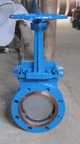 PZ73H-16C cast steel WCB knife type gate valve stainless steel plate manual plum blossom shaped serous valve DN50-600