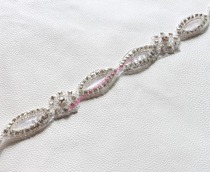 Cute Flowers Water Drill Chain Clothes Accessories Nail Beads Accessories DIY Bridal Headwear Clothes Sweater Sweater Garnish